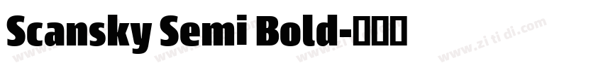 Scansky Semi Bold字体转换